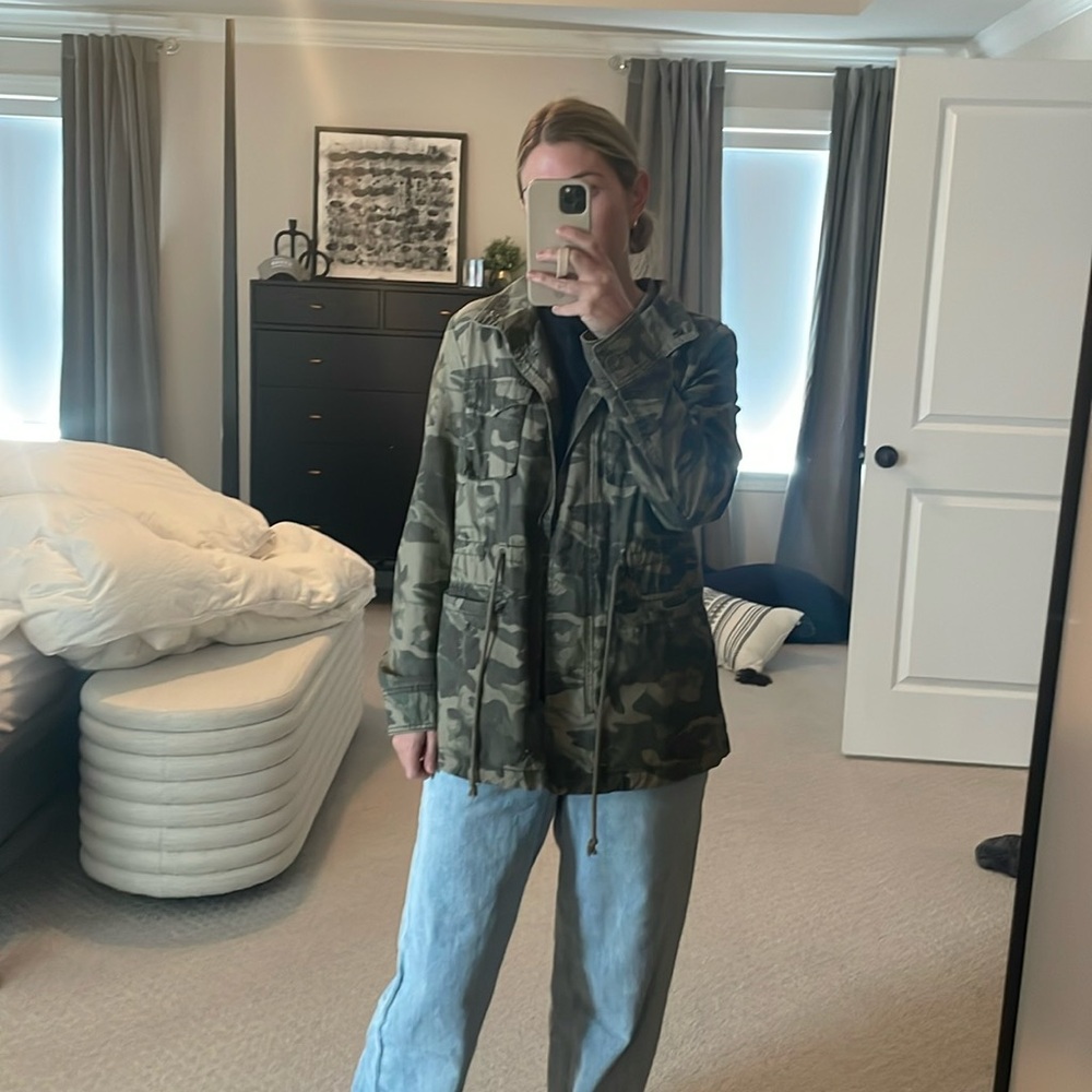 Camo Zip Up Jacket